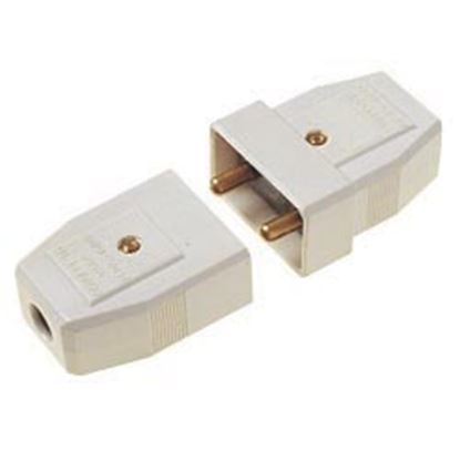 Dencon-5A-2-Pin-Nylon-Connector-White
