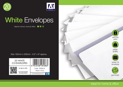 Anker-White-Gummed-Envelopes-Pack-25