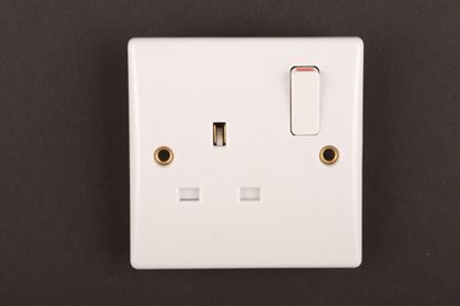 Dencon-Slimline-13A-Single-Switched-Socket-Outlet-to