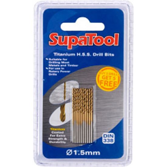 SupaTool-Titanium-Coated-HSS-Drill-Bits