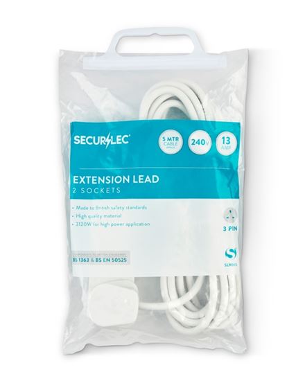 Securlec-5m-2-Gang-13-Amp-Extension-Lead