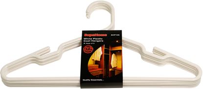 SupaHome-White-Plastic-Coat-Hangers