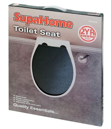 SupaHome-Plastic-Black-Toilet-Seat