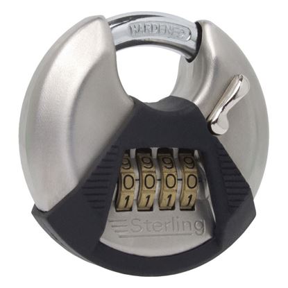 Sterling-High-Security-4-Dial-Combination-Lock-Closed-Shackle-Disc-Padlock