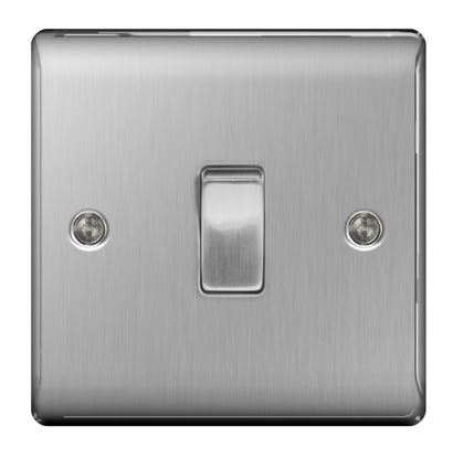 BG-Brushed-Steel-10ax-Plate-Switch-2-Way