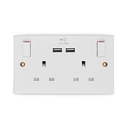Securlec-White-Two-Gang-Switched-Socket