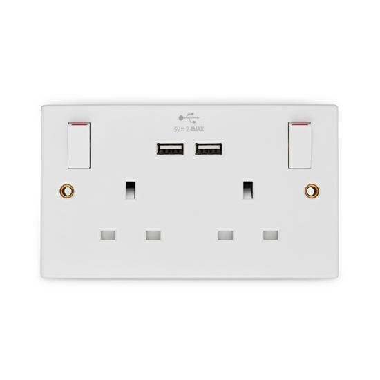 Securlec-White-Two-Gang-Switched-Socket