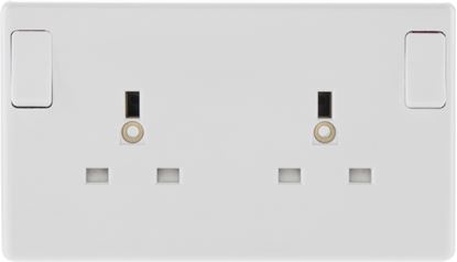 NEXUS-2-Gang-White-Round-Edge-Single-Pole-Switched-Socket