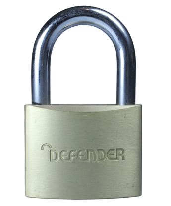Defender-Brass-Padlock-Branded