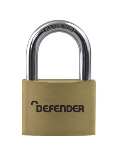 Defender-Brass-Padlock-Branded