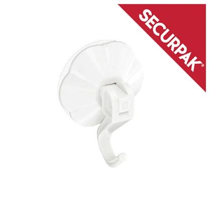 Securpak-White-Suction-Hook-With-Lever