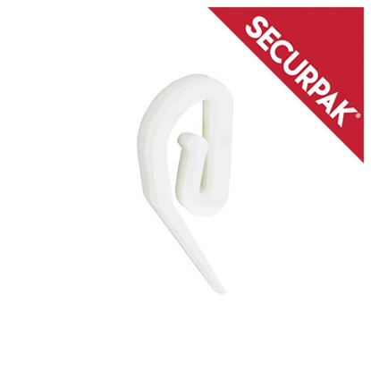 Securpak-White-Plastic-Curtain-Hook