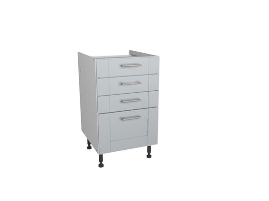 Gower-Rapide-Verona-Grey-4-Drawer-Unit