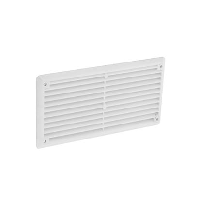 Securit-Plastic-Louvre-Vent-White-Fixed-Fly
