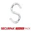 Securpak-Trade-Pack-Steel-S-Hooks-Zinc-Plated-50mm