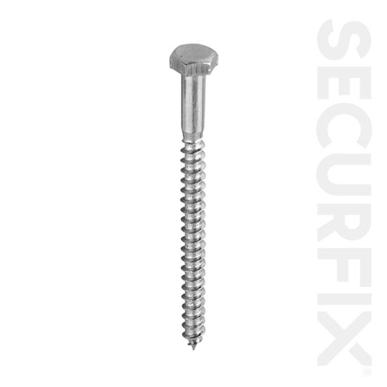 Securfix-Trade-Pack-Coach-Screw-DIN571-Zinc-Plated-M6x-100mm