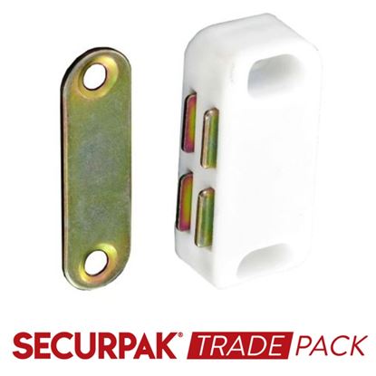 Securpak-Trade-Pack-Magnetic-Catch-White-30mm