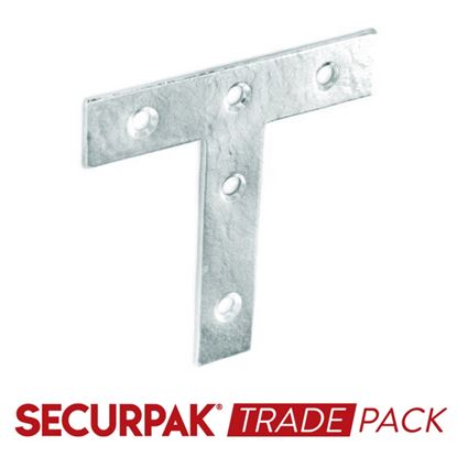 Securpak-Trade-Pack-Tee-Plate-Zinc-Plated-75mm