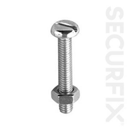 Securfix-Trade-Pack-Pan-Head-MachScrew-Zinc-Plated-M4X12