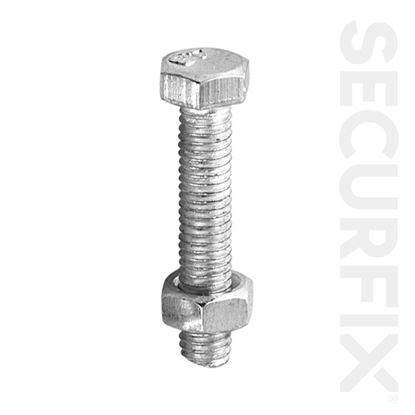 Securfix-Trade-Pack-Hex-Bolt-Zinc-Plated-M5X25mm