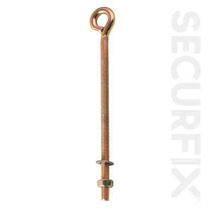 Securfix-Trade-Pack-Eye-Bolt-Zinc-Plated-M8X150mm