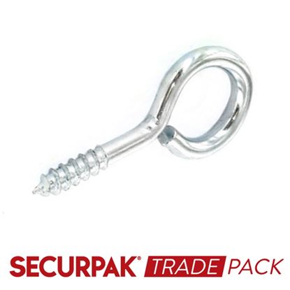 Securpak-Trade-Pack-Screw-Eye-Zinc-Plated-65mmx14