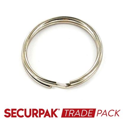Securpak-Trade-Pack-Steel-Split-Ring-Zinc-Plated-33mm