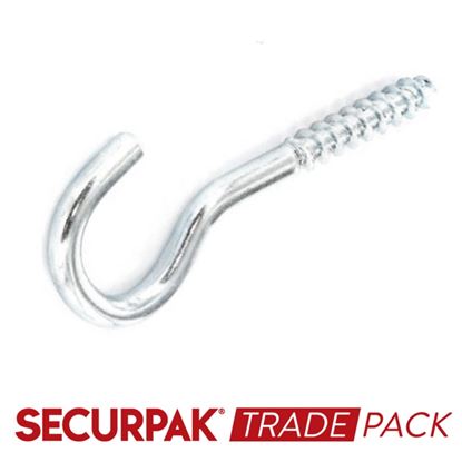 Securpak-Trade-Pack-Screw-Hook-Zinc-Plated-55mmx8