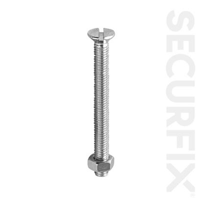 Securfix-Trade-Pack-Csk-Machine-Screw-Zinc-Plated-M4X40mm