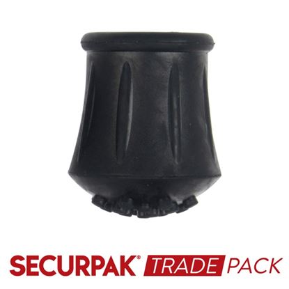 Securpak-Trade-Pack-Walking-Stick-Ferrule-Black-25mm