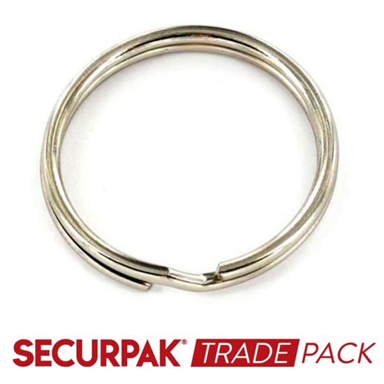 Securpak-Trade-Pack-Steel-Split-Key-Ring-Np-25mm