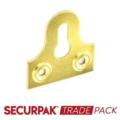 Securpak-Trade-Pack-Glass-Plate-Slotted-Brass-Plated-38mm