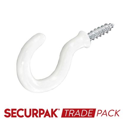 Securpak-Trade-Pack-Cup-Hook-White-32mm