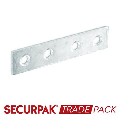 Securpak-Trade-Pack-Mending-Plate-Zinc-Plated-100mm