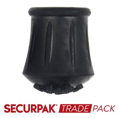 Securpak-Trade-Pack-Walking-Stick-Ferrule-Black-16mm