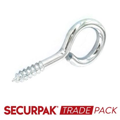 Securpak-Trade-Pack-Screw-Eye-Zinc-Plated-55mmx12
