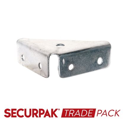 Securpak-Trade-Pack-Corner-Mount-BracketZinc-Plated-50mm