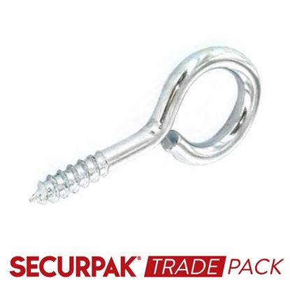 Securpak-Trade-Pack-Screw-Eye-Zinc-Plated-30mmx6