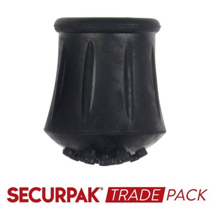 Securpak-Trade-Pack-Walking-Stick-Ferrule-Black-22mm