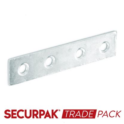 Securpak-Trade-Pack-Mending-Plate-Zinc-Plated-150mm