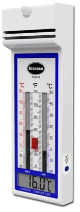 Brannan-Digital-Quick-Set-Max-Min-White-Thermometer
