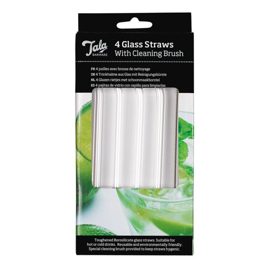 Tala-Barware-4-Bent-Glass-Straws