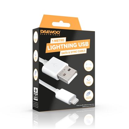 Daewoo-1m-USB-A-To-8-Pin-Lightning-1a