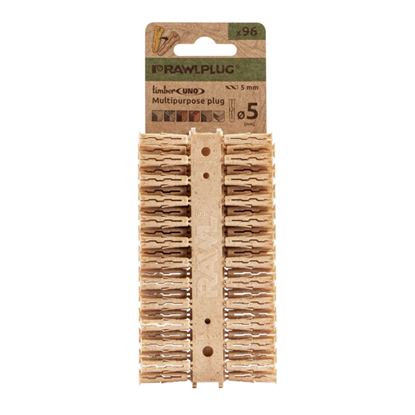 Rawlplug-Timber-Uno-Universal-Plug-Clip-Strip-of-10