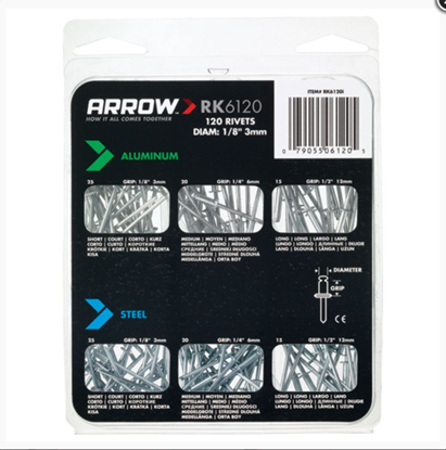 Arrow-Assorted-Rivets-Pack-120