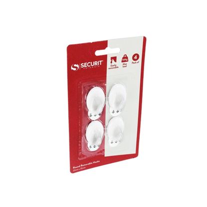 Securit-Removable-Oval-Hook-White