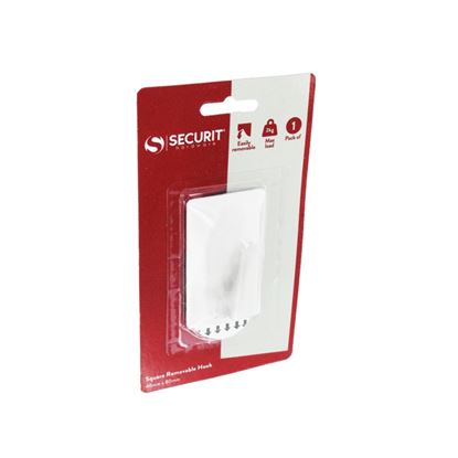 Securit-Removable-Square-Hook-White