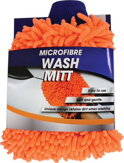 Nova-Orange-Chenile-Noodle-Wash-Mitt