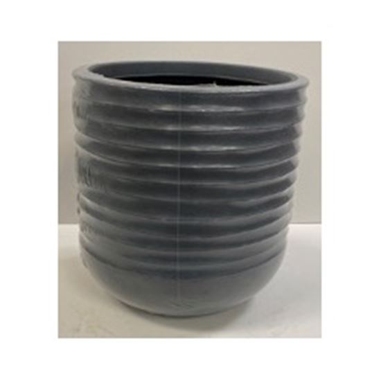 Kaemingk-Jamie-Plastic-Planter-Grey