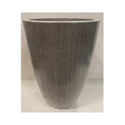 Kaemingk-Lennox-Plastic-Planter-Vase-Grey